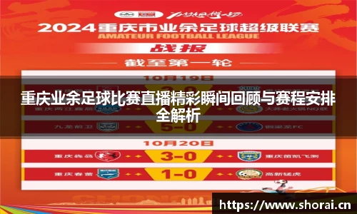 重庆业余足球比赛直播精彩瞬间回顾与赛程安排全解析