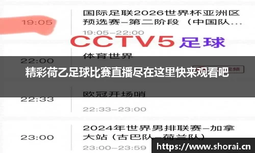 精彩荷乙足球比赛直播尽在这里快来观看吧
