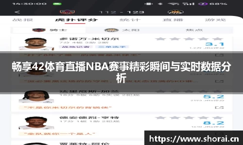 畅享42体育直播NBA赛事精彩瞬间与实时数据分析